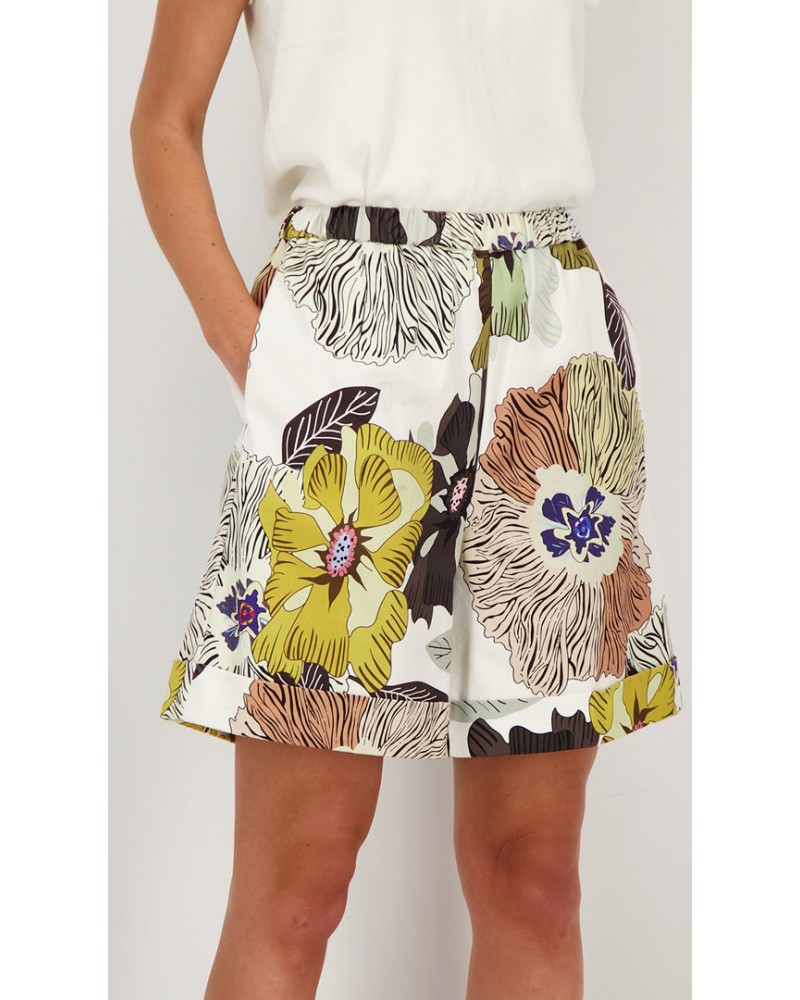 AXEL ACCESSORIES PANSIES PULL ON SHORTS - 1418-0179