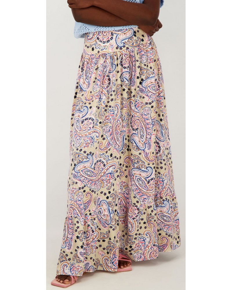 AXEL ACCESSORIES MAXI PAISLEY SKIRT - 1413-0654
