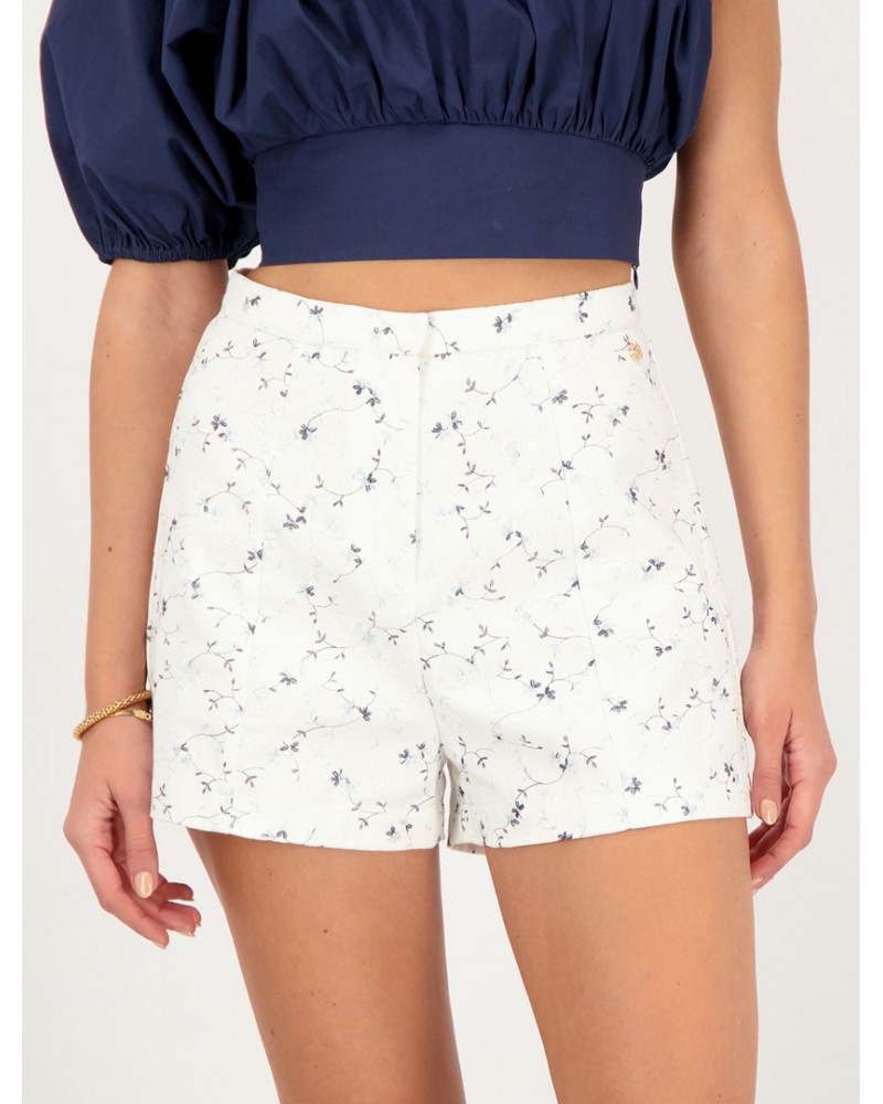 AXEL ACCESSORIES SHORTS IN EMBROIDERED TWILL - 1418-0182