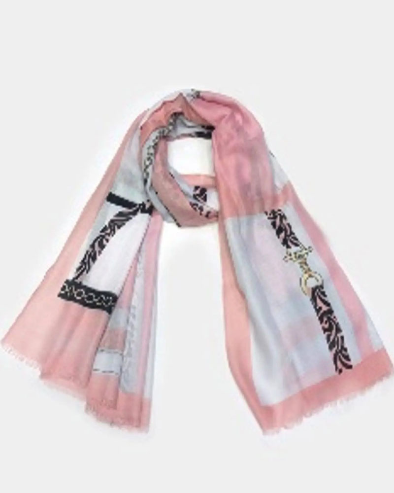 AXEL ACCESSORIES SCARF ANIMAL CHAIN PATTERN - 1704-1005