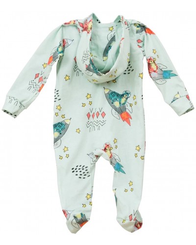 COOCOOTALES TIgers in space onesie - AW22-TISO