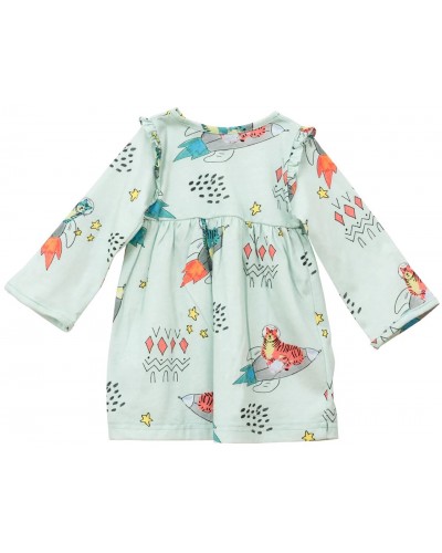 COOCOOTALES Tigers in space dress baby - AW22-TISDB COOCOOTALES Tigers in space dress baby - AW22-TISDB