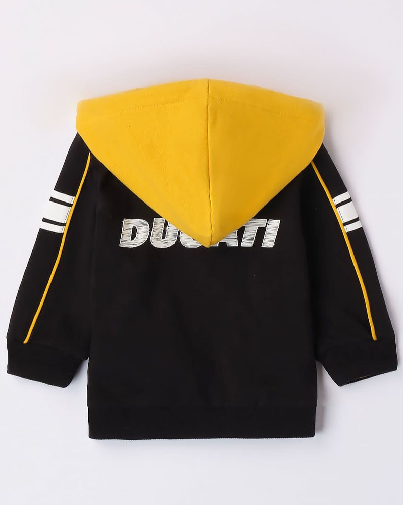 DUCATI OPEN LONG SLEEVE SWEATER WITH ZIP OR BUTTONS - G.7605/00