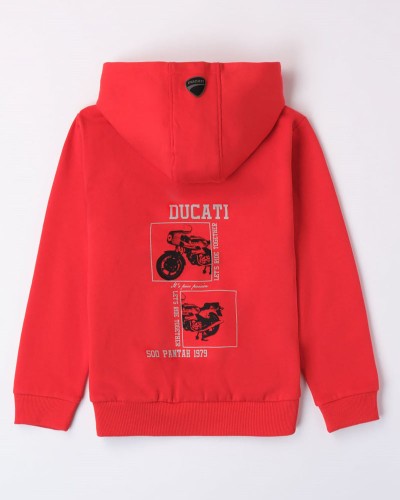DUCATI OPEN LONG SLEEVE SWEATER WITH ZIP OR BUTTONS - G.7619/00