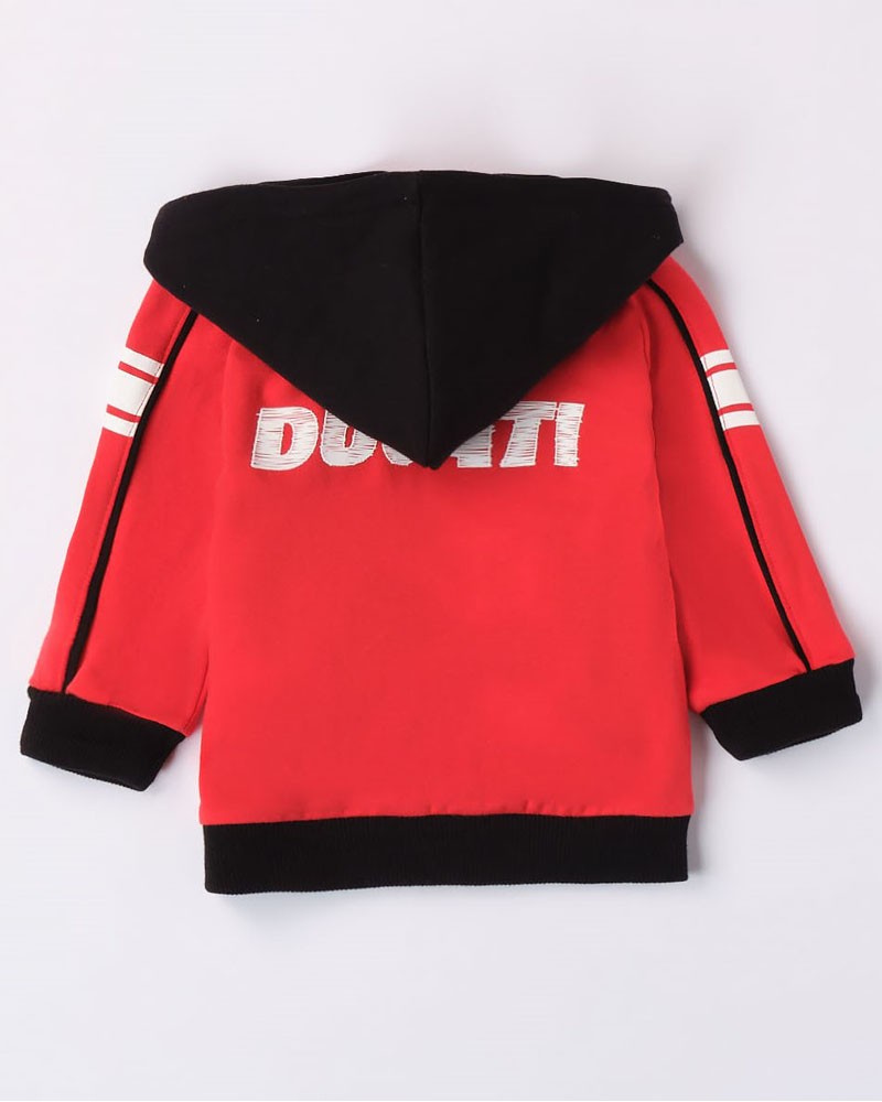 DUCATI OPEN LONG SLEEVE SWEATER WITH ZIP OR BUTTONS - G.7605/00