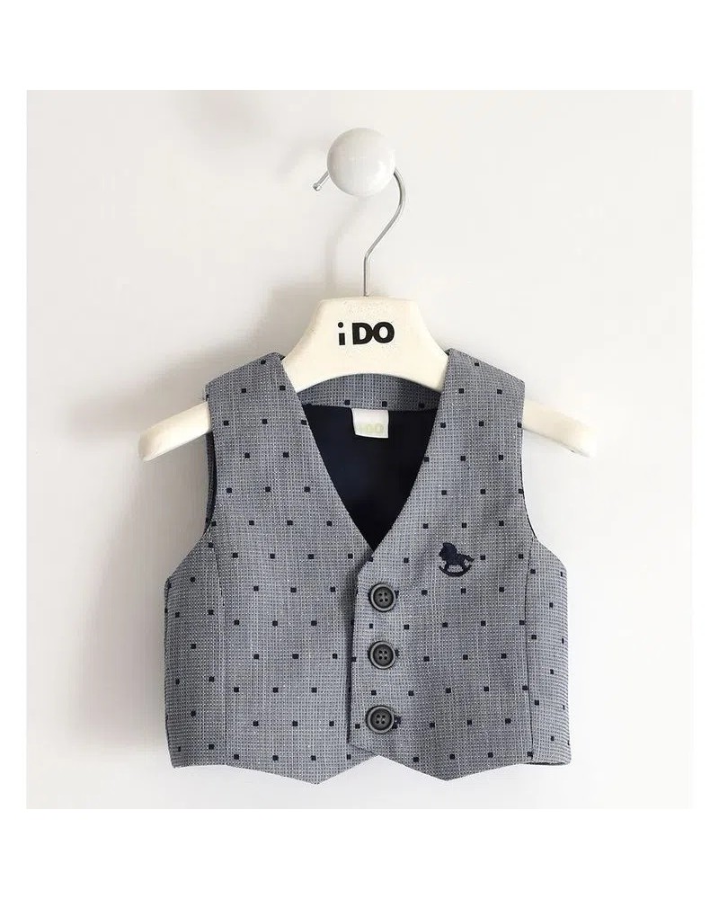 IDO Elegant micro polka dot boys vest - 4.4098/00