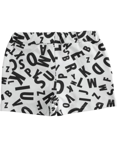 IDO Stretch jersey all over print girl's shorts - 4.4033/00