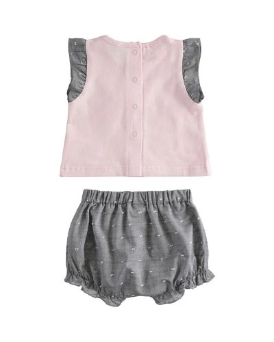 IDO T-shirt with teddy bear and shorts set - 4.4137/00