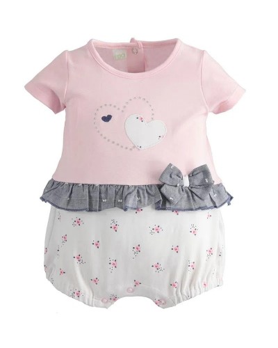 IDO Romper with bow and hearts - 4.4131/00