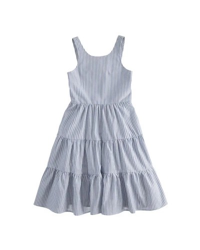 IDO Striped pattern sleeveless dress - 4.4890/00