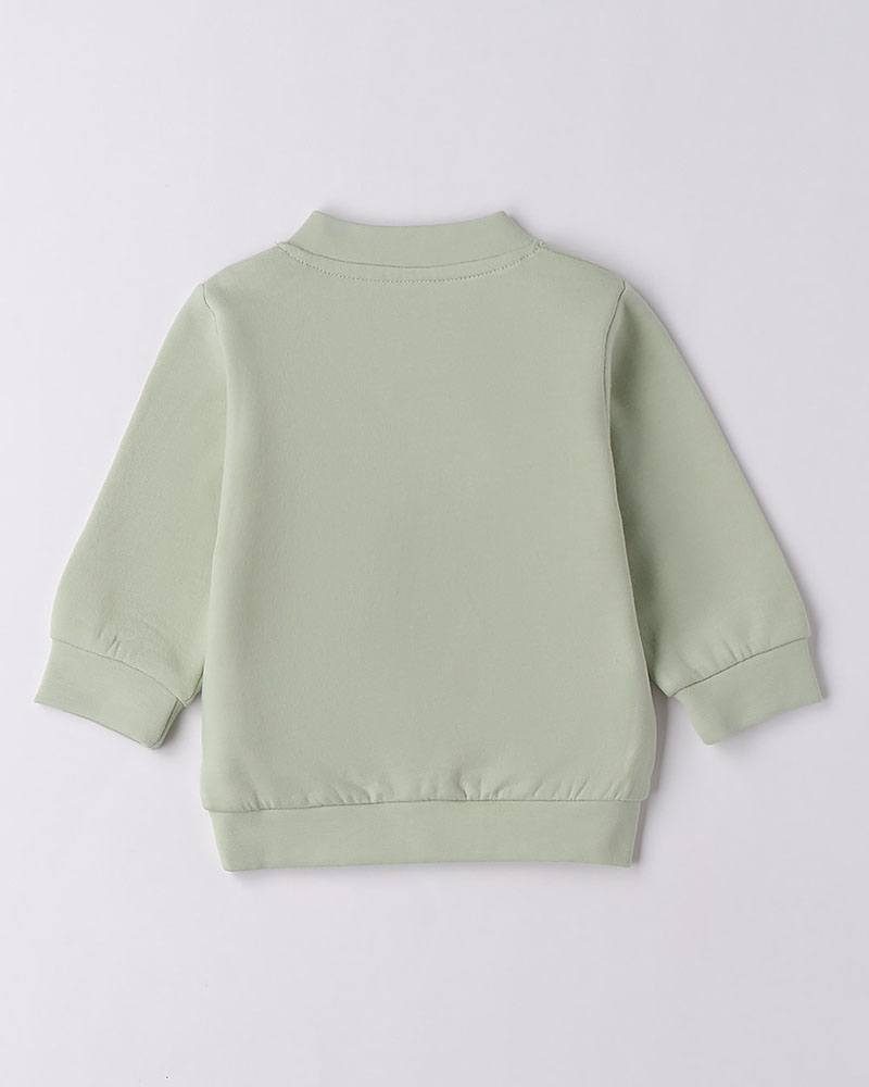 IDO OPEN LONG SLEEVE SWEATER WITH ZIP OR BUTTONS - 4.F046/00 IDO OPEN LONG SLEEVE SWEATER WITH ZIP OR BUTTONS - 4.F046/00