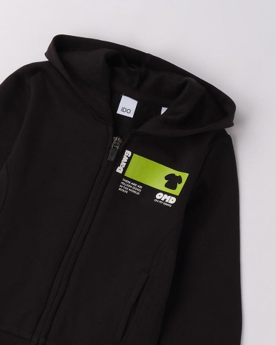 IDO OPEN LONG SLEEVE SWEATER WITH ZIP OR BUTTONS - 4.F834/00 IDO OPEN LONG SLEEVE SWEATER WITH ZIP OR BUTTONS - 4.F834/00