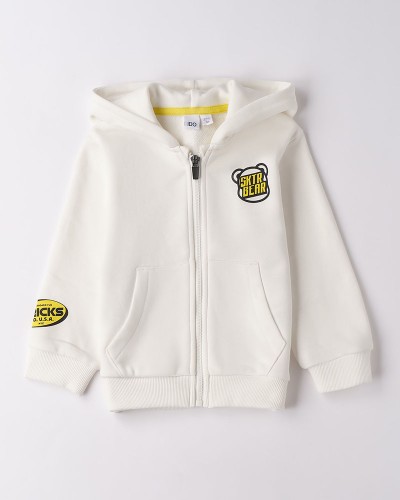 IDO OPEN LONG SLEEVE SWEATER WITH ZIP OR BUTTONS - 4.F239/00 IDO OPEN LONG SLEEVE SWEATER WITH ZIP OR BUTTONS - 4.F239/00