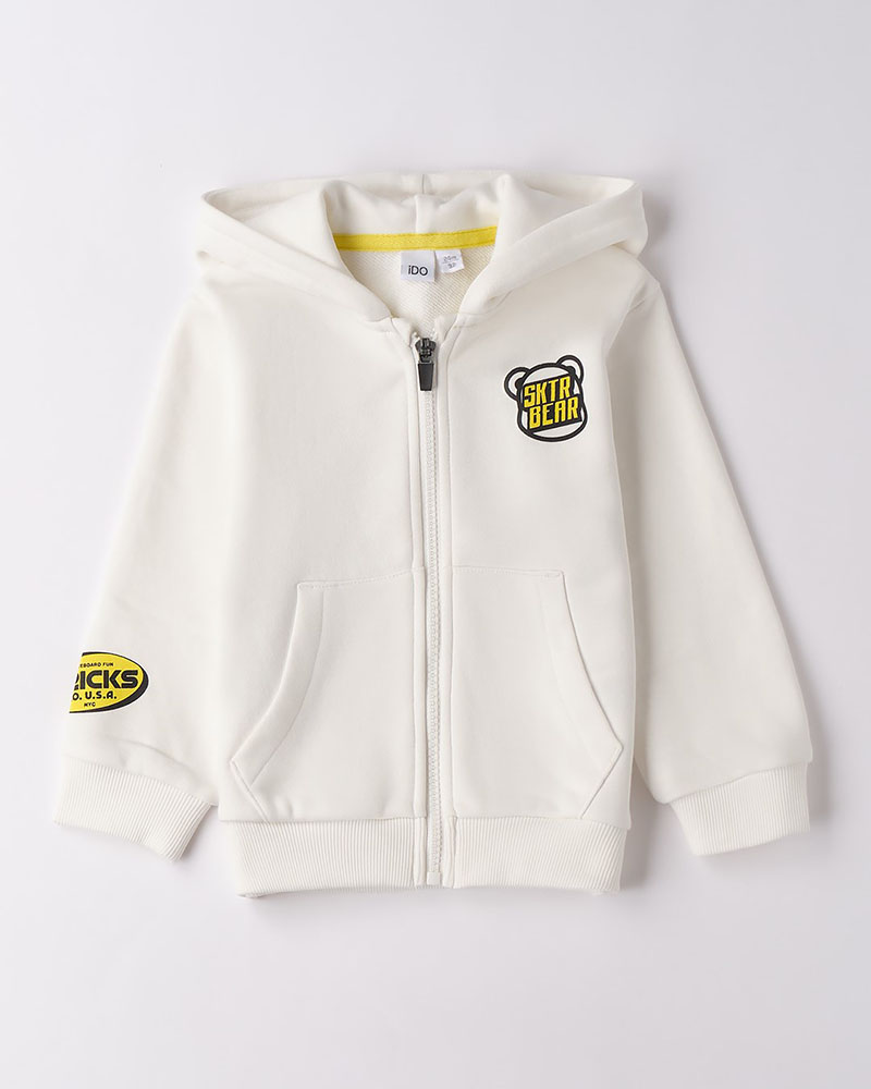 IDO OPEN LONG SLEEVE SWEATER WITH ZIP OR BUTTONS - 4.F239/00 IDO OPEN LONG SLEEVE SWEATER WITH ZIP OR BUTTONS - 4.F239/00