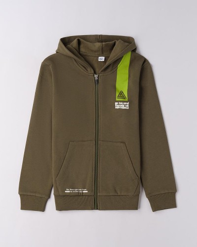 IDO OPEN LONG SLEEVE SWEATER WITH ZIP OR BUTTONS - 4.F826/00 IDO OPEN LONG SLEEVE SWEATER WITH ZIP OR BUTTONS - 4.F826/00