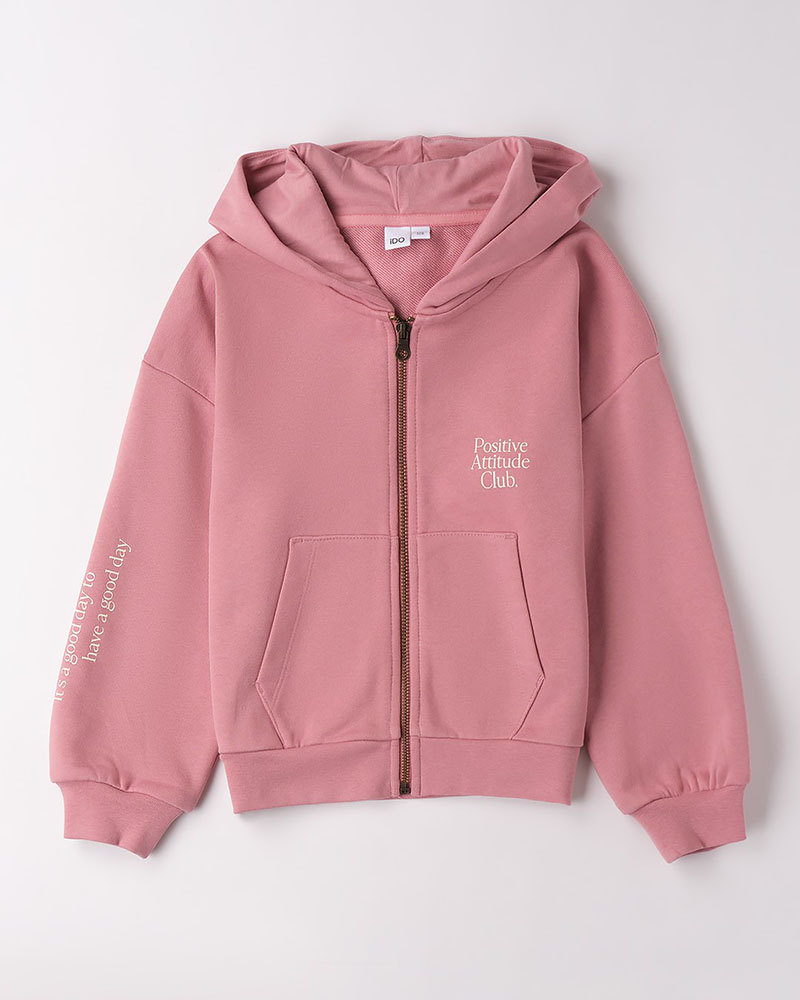 IDO OPEN LONG SLEEVE SWEATER WITH ZIP OR BUTTONS - 4.F500/00 IDO OPEN LONG SLEEVE SWEATER WITH ZIP OR BUTTONS - 4.F500/00