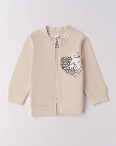 IDO OPEN LONG SLEEVE SWEATER WITH ZIP OR BUTTONS - 4.F765/00 IDO OPEN LONG SLEEVE SWEATER WITH ZIP OR BUTTONS - 4.F765/00