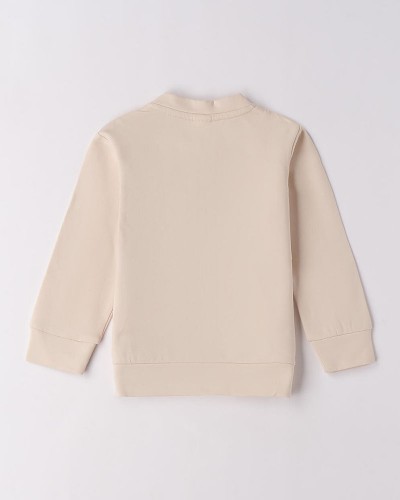 IDO OPEN LONG SLEEVE SWEATER WITH ZIP OR BUTTONS - 4.F765/00 IDO OPEN LONG SLEEVE SWEATER WITH ZIP OR BUTTONS - 4.F765/00