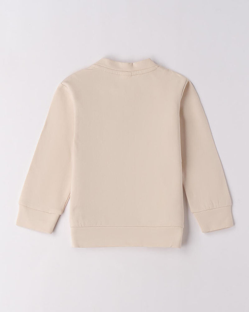 IDO OPEN LONG SLEEVE SWEATER WITH ZIP OR BUTTONS - 4.F765/00 IDO OPEN LONG SLEEVE SWEATER WITH ZIP OR BUTTONS - 4.F765/00