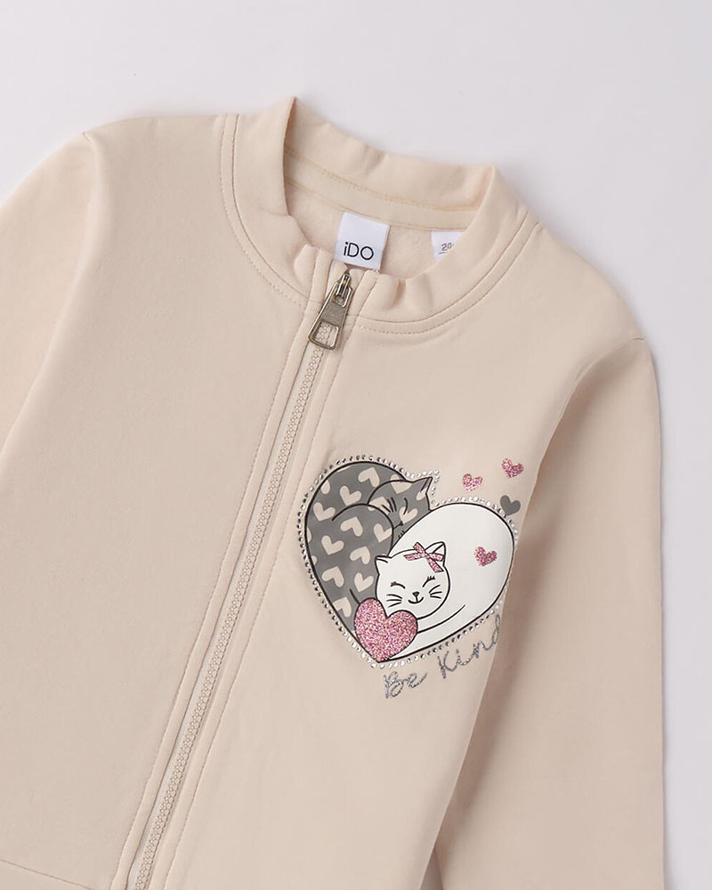 IDO OPEN LONG SLEEVE SWEATER WITH ZIP OR BUTTONS - 4.F765/00 IDO OPEN LONG SLEEVE SWEATER WITH ZIP OR BUTTONS - 4.F765/00
