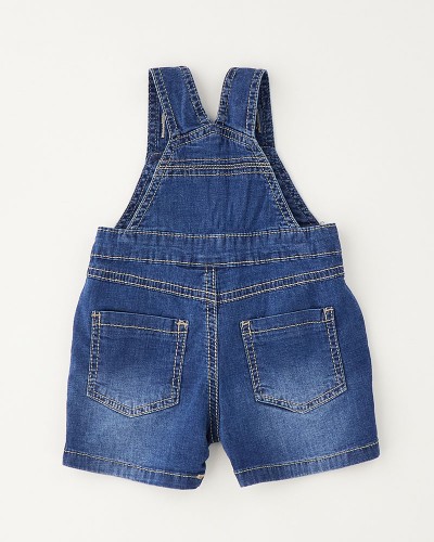 IDO SHORT DENIM DUNGAREES - 4.G176/00