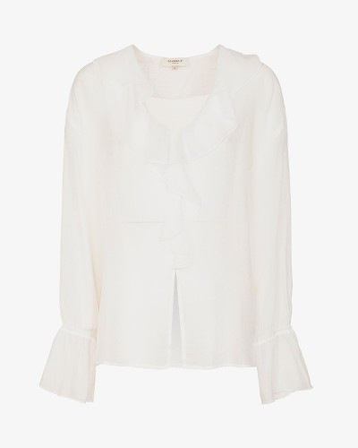 MARKUP  BLUSA IN MUSSOLA CON ROUCHES ΓΥΝΑΙΚΕΙΟ ΜΠΛΟΥΖΑ - MUPAPMW1610104000000