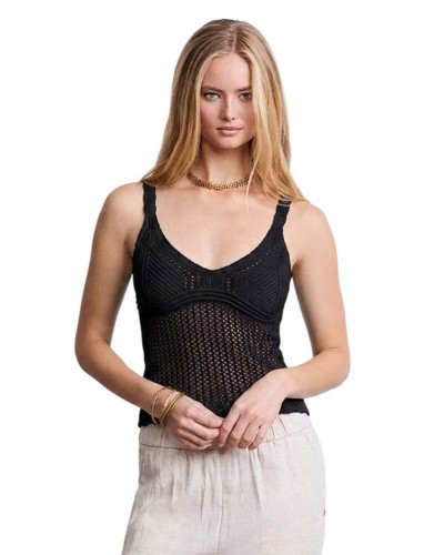 MARKUP  TOP F.7 IN CROCHET CON SCOLLO V ΓΥΝΑΙΚΕΙΟ ΠΛΕΚΤΟ - MUPAPMW1600007000000