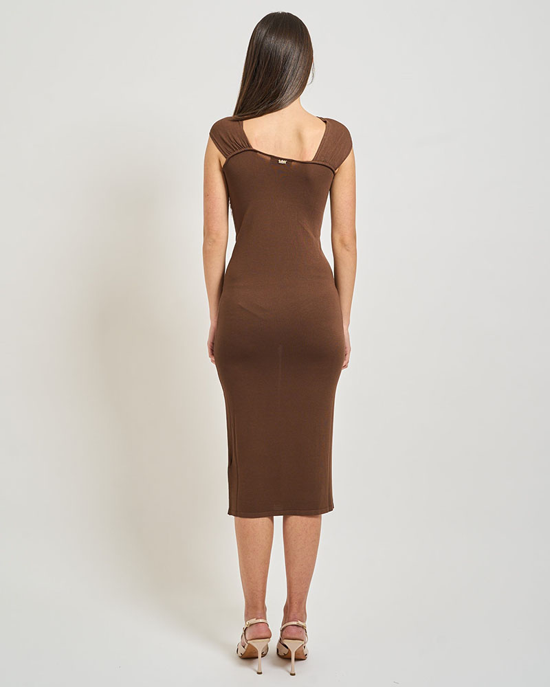 MARKUP VESTITO MIDI F.12 CON NODO FRONTALE E APPLICAZIONE METALLICA ΠΛΕΚΤΟ ΓΥΝΑΙΚΕΙΟ - MUPAPMW1600013000000