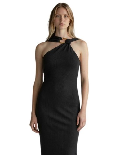 MARKUP VESTITO MIDI F.12 CON NODO FRONTALE E APPLICAZIONE METALLICA ΠΛΕΚΤΟ ΓΥΝΑΙΚΕΙΟ - MUPAPMW1600013000000