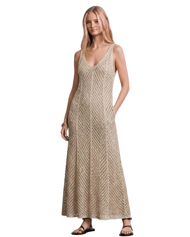 MARKUP ABITO LUNGO F.7 TRAFORATO LUREX CON PAILLETTES ΠΛΕΚΤΟ ΓΥΝΑΙΚΕΙΟ - MUPAPMW1600034000000