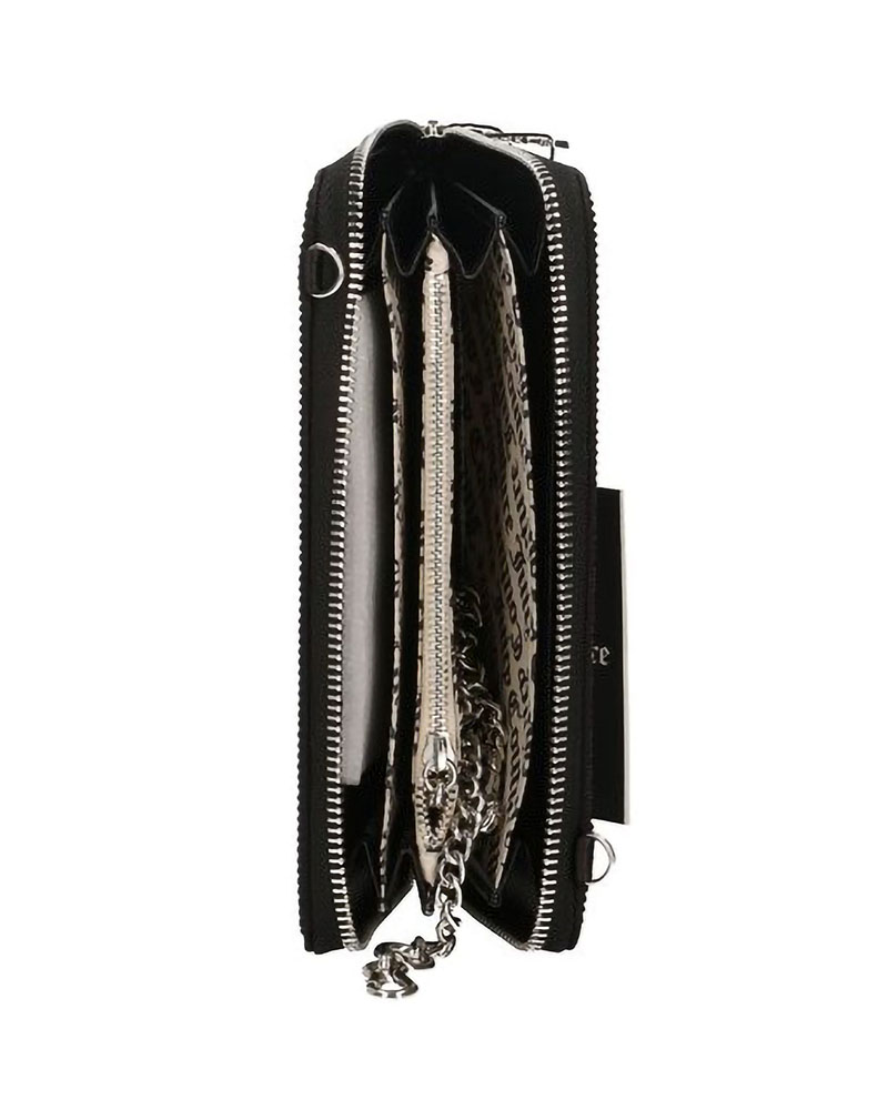 JUICY MIA LARGE ZIP WALLET WITH METAL CHAIN - BEJ1M7785WPO000 JUICY MIA LARGE ZIP WALLET WITH METAL CHAIN - BEJ1M7785WPO000