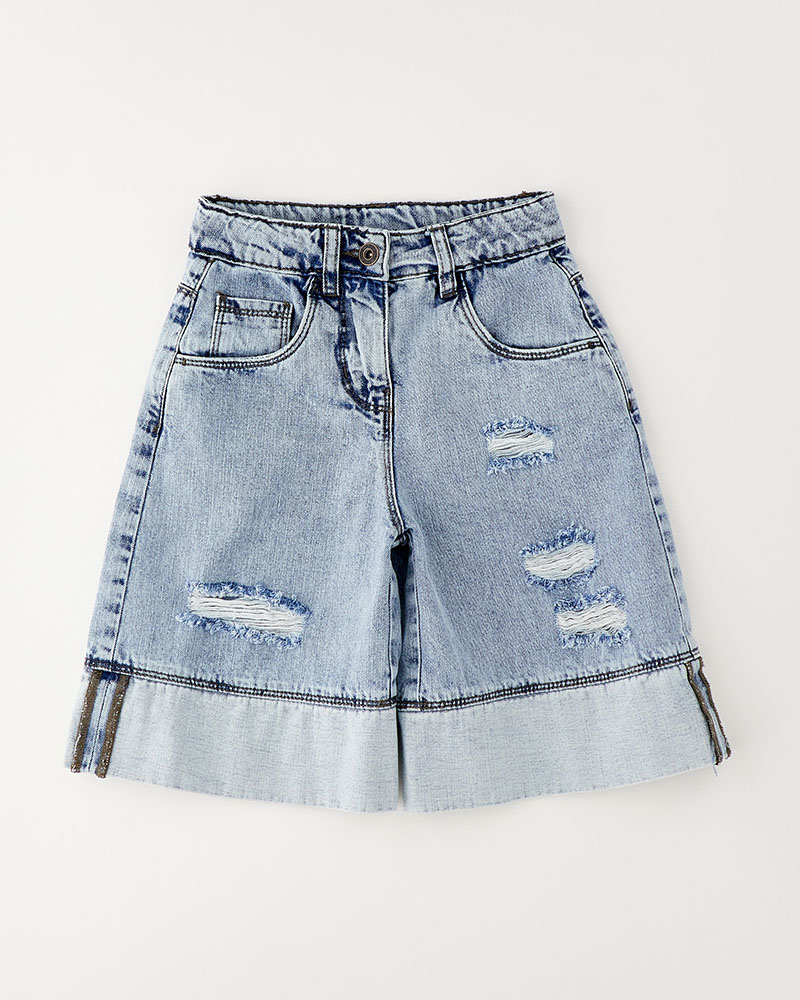 IDO DENIM SHORT TROUSERS - 4.G737/00