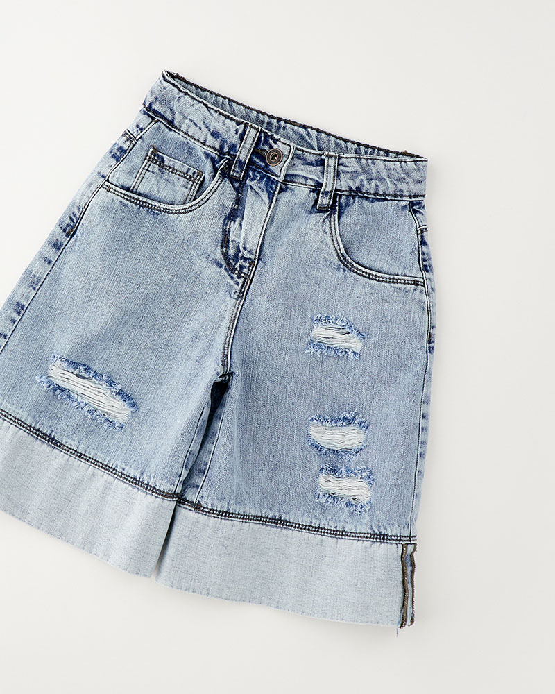IDO DENIM SHORT TROUSERS - 4.G737/00