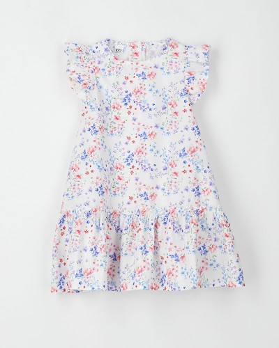 IDO WOVEN DRESS WITH SLEEVES - 4.G501/G0