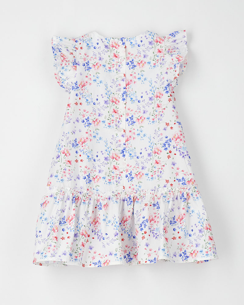 IDO WOVEN DRESS WITH SLEEVES - 4.G501/G0