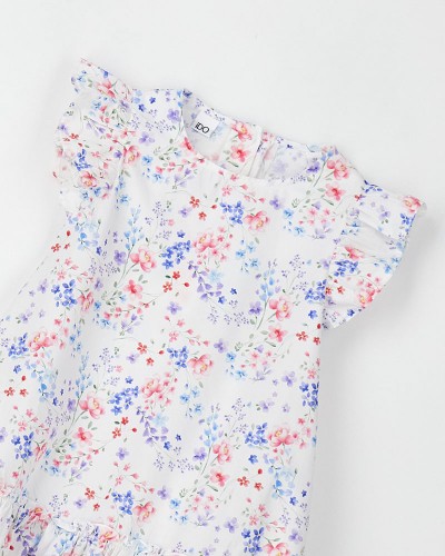 IDO WOVEN DRESS WITH SLEEVES - 4.G501/G0