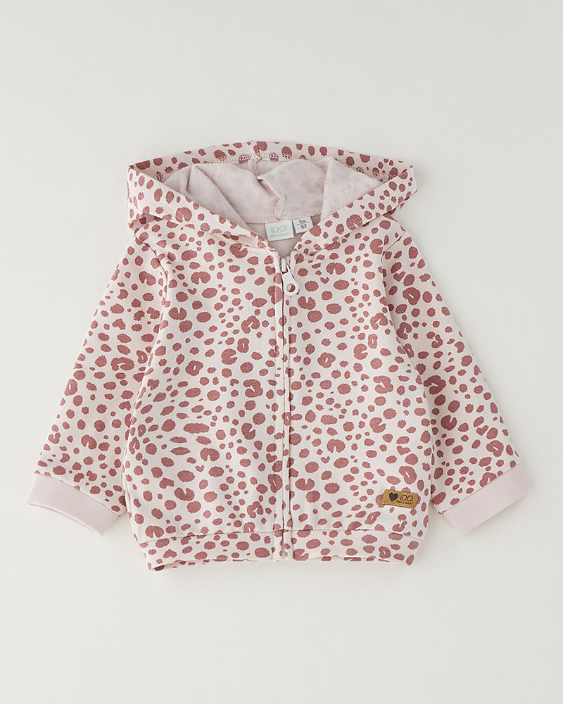 IDO OPEN LONG SLEEVE SWEATER WITH ZIP OR BUTTONS - 4.H195/00
