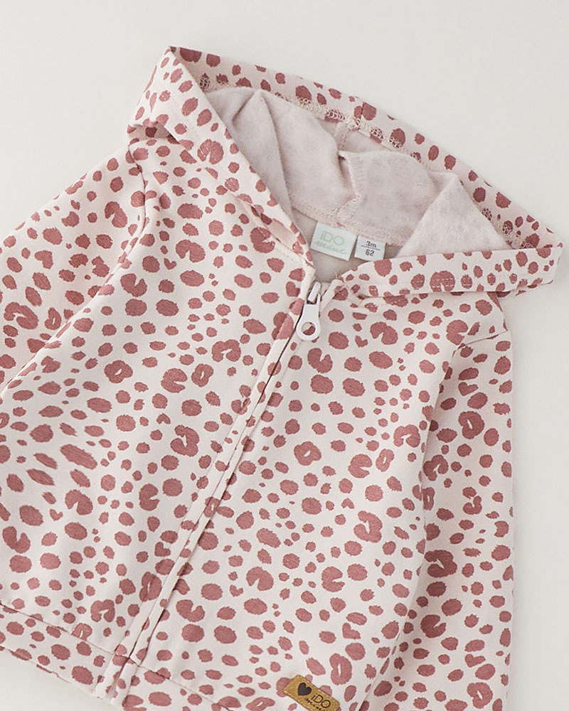 IDO OPEN LONG SLEEVE SWEATER WITH ZIP OR BUTTONS - 4.H195/00
