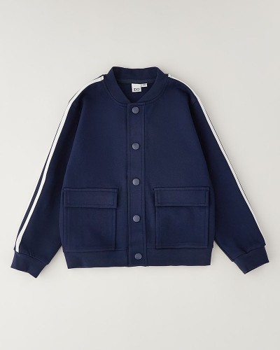 IDO OPEN LONG SLEEVE SWEATER WITH ZIP OR BUTTONS - 4.H462/00
