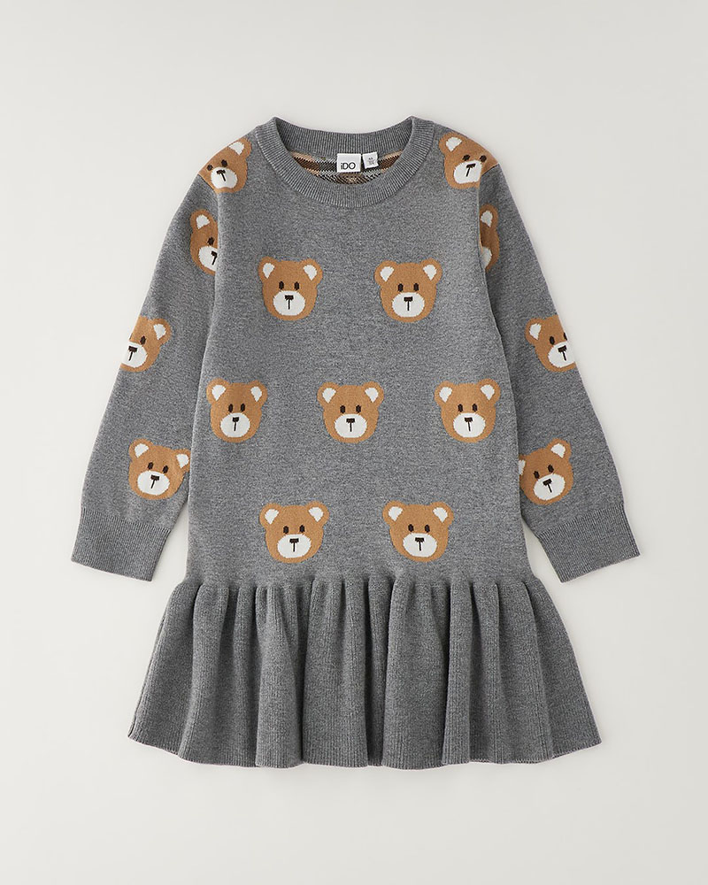 IDO KNITTED DRESS WITH SLEEVES - 4.H346/00 IDO KNITTED DRESS WITH SLEEVES - 4.H346/00
