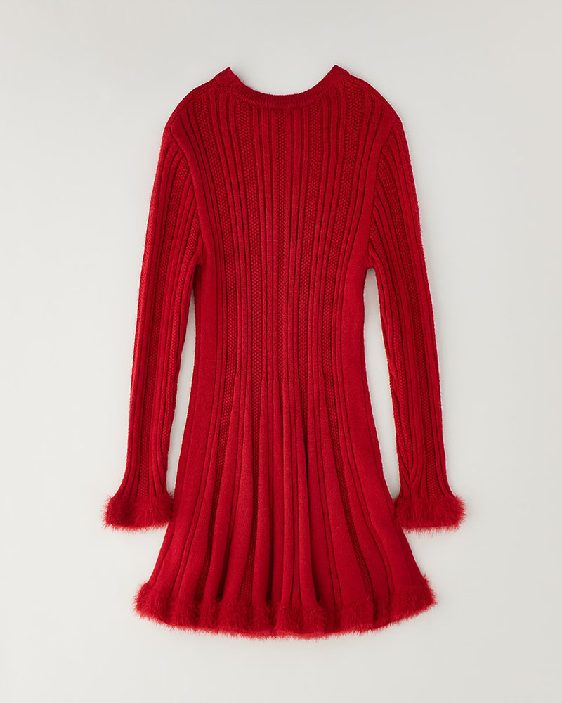 IDO KNITTED DRESS WITH SLEEVES - 4.H348/00