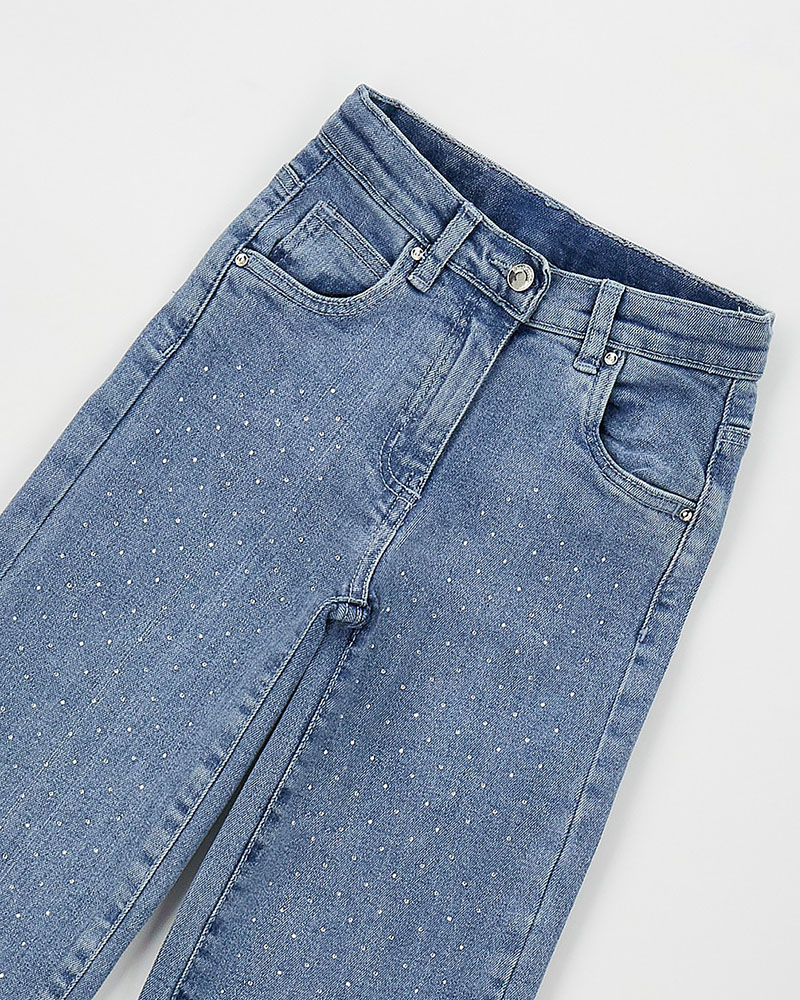 SARABANDA LONG DENIM TROUSERS - 0.H357/00