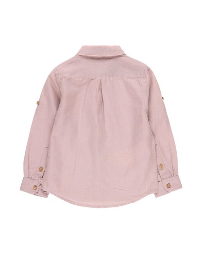 BOBOLI Linen shirt long sleeves for boy - 739009 BOBOLI Linen shirt long sleeves for boy - 739009