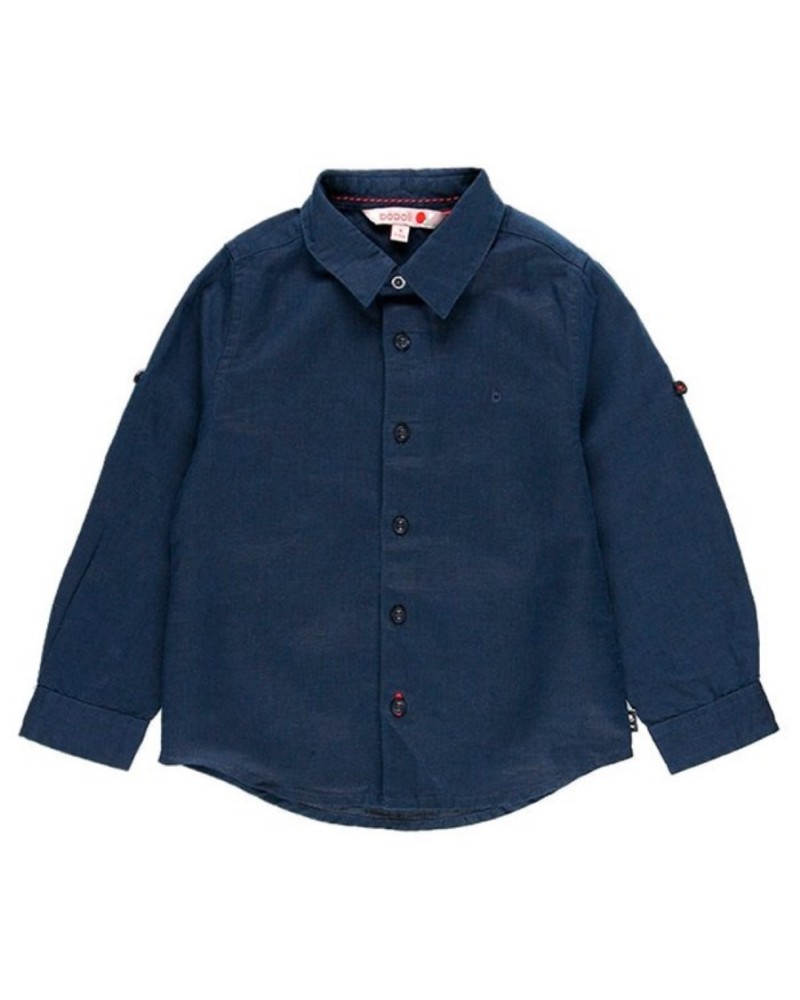 BOBOLI Linen shirt long sleeves for boy - 739009 BOBOLI Linen shirt long sleeves for boy - 739009