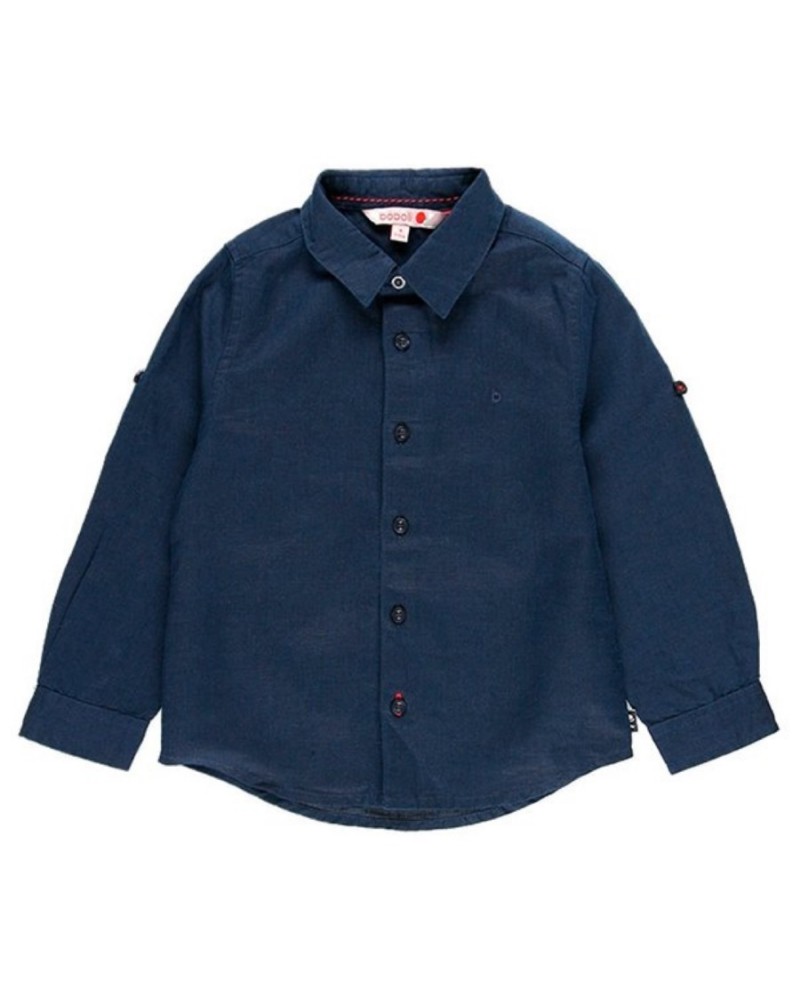 BOBOLI Linen shirt long sleeves for boy - 739009