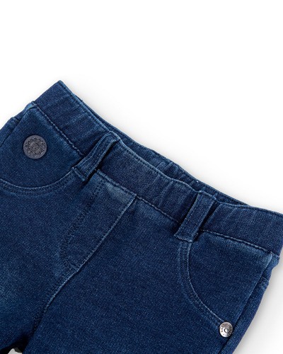 BOBOLI Fleece denim trousers for baby girl -BCI - 290001