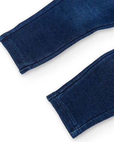 BOBOLI Fleece denim trousers for baby girl -BCI - 290001
