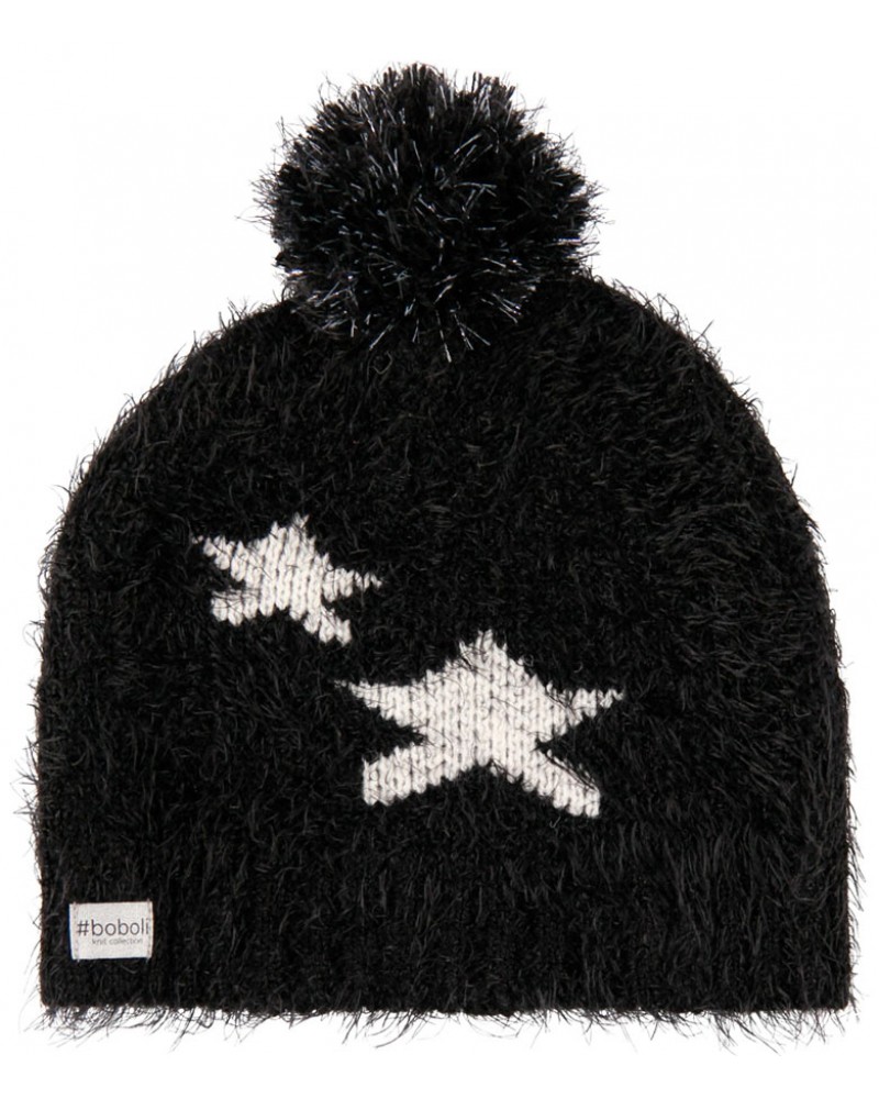 BOBOLI Knitwear hat "stars" for girl - 490159