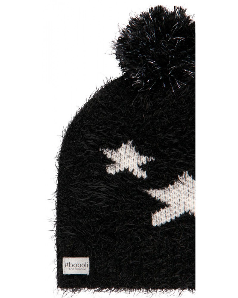 BOBOLI Knitwear hat "stars" for girl - 490159