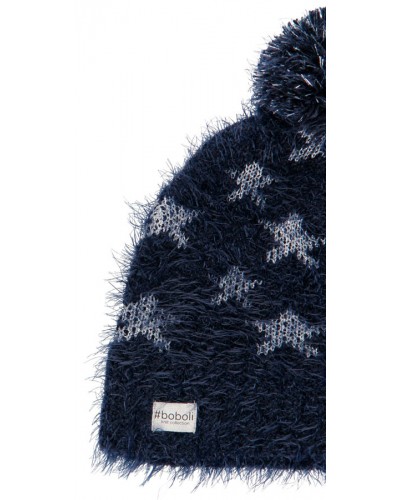 BOBOLI Knitwear hat "stars" for girl - 490182